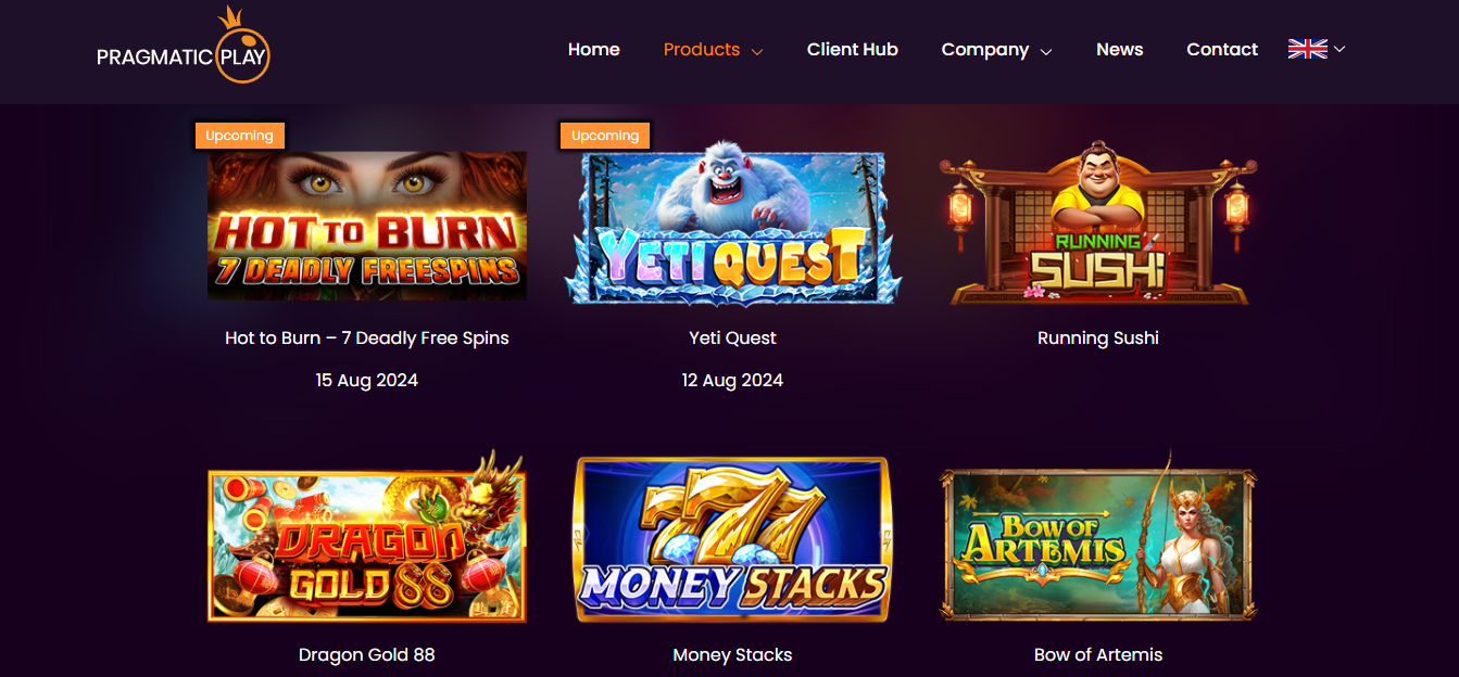 iGaming software developer -Pragmatic Play