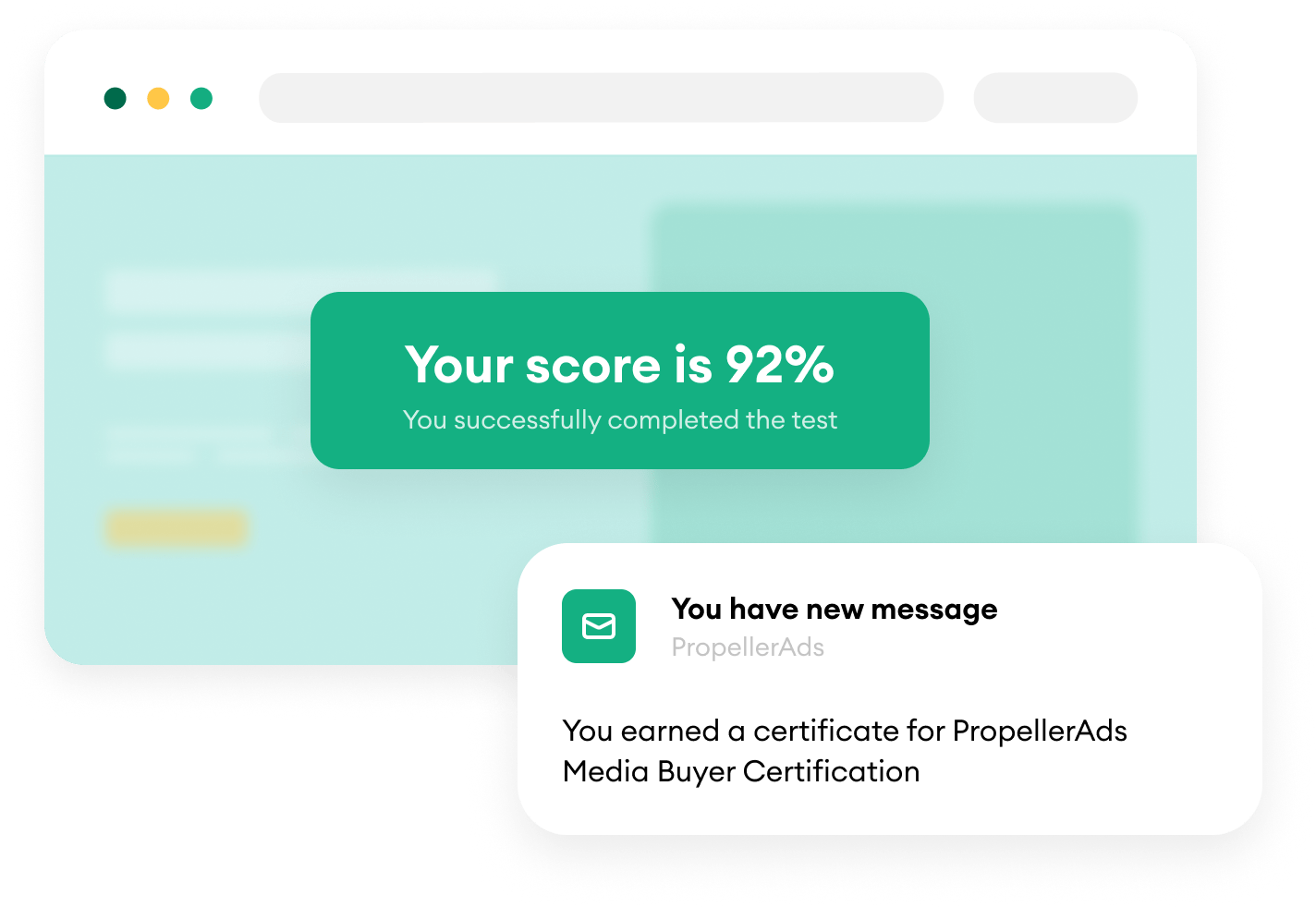 Once you have successfully passed, you can download your certificate, and we'll also send it to your email.