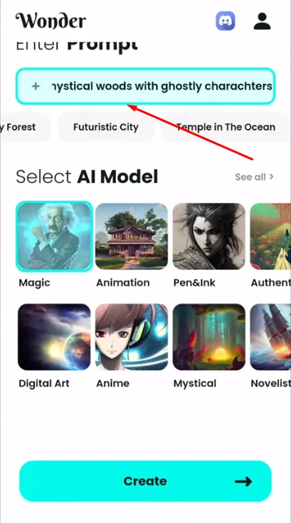 Wonder: Text-to-Image - AI App for iPhone
