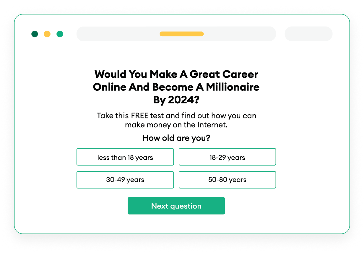 Real users fill out themed online surveys
