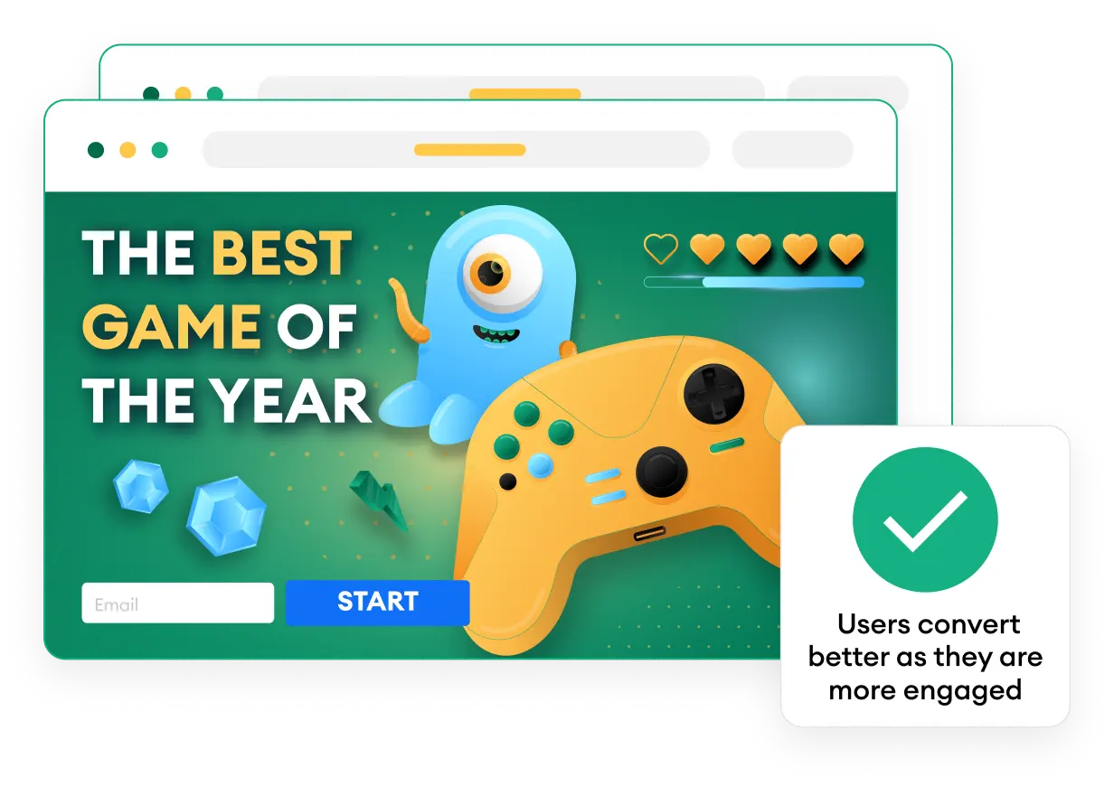 Users are redirected to advertiser's landing page
